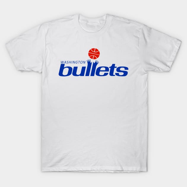 Defunct Franchise Washington Basketball Bullets Team Satire  Mark T-Shirt by robotbasecamp